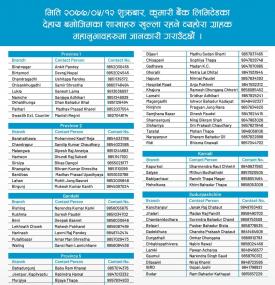 Kumari Branch Opening Schedule 