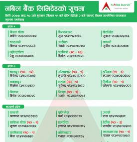 Nabil Branch Opening Notice