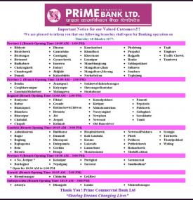 Banking Service Notice