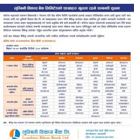 Lumbini Branch Opening Notice