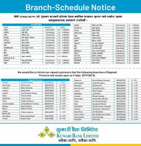 Banking Hours Notice (Bagmati Province)