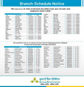Branch Opening Notice (Bagmati Province)