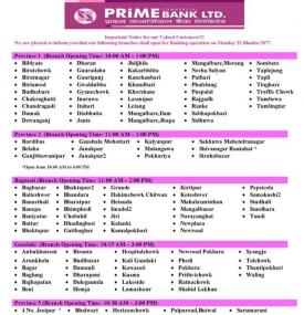 Banking Hours Notice 