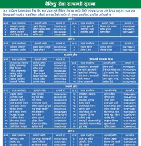 Branch Opening Hours -