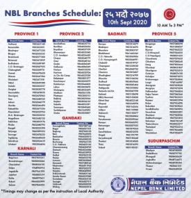 NBL Branch Opening Notice