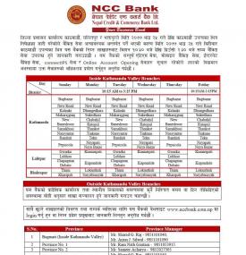 NCC Banking Hours 