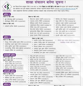 Branch Opening Schedule