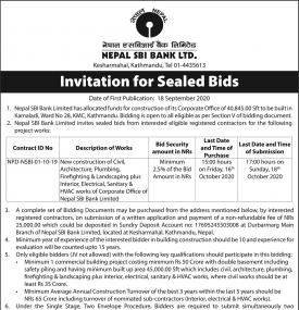 Invitation for Sealed Bids