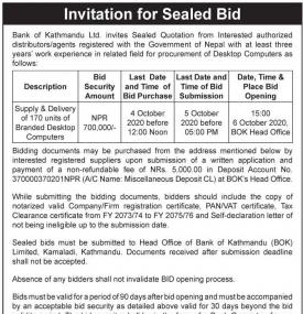 Invitation for Sealed Bid