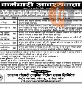 लघुवित्तमा कर्मचारी आवश्यकता