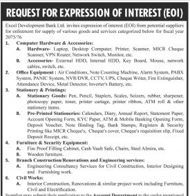 Request for expression of interest - EOI