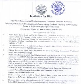 Invitation for Bids