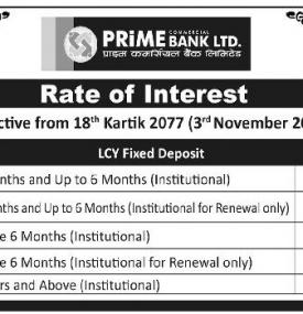 Interest Rate Notice