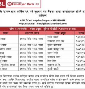 Branch Opening Hours