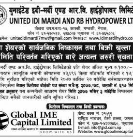 IPO विक्रि खुल्ला मिति परिवर्तन भरिएको बारे अत्यन्त जरुरी सूचना