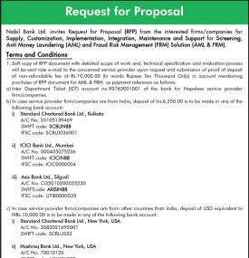 Request for  Proposal