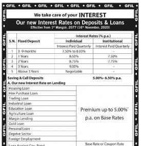 Interest Rate Notice
