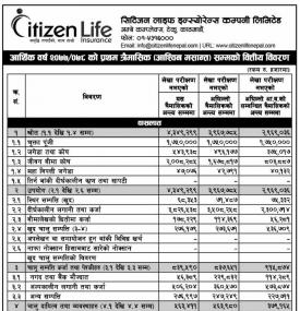 Unaudited Financial Result (Q)