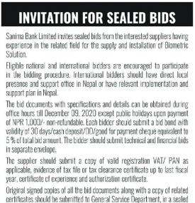 Invitation for Bids
