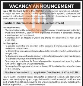 Vacancy - रोजगारीको अवसर