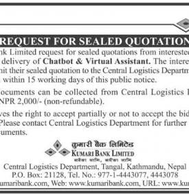 Request for Sealed Quotation 