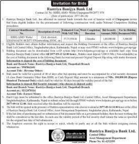 Invitation for Bids