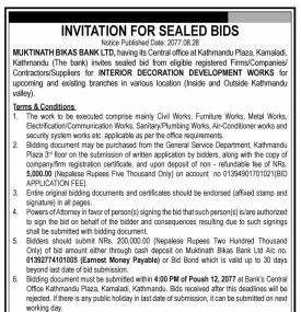 Invitation for Bids
