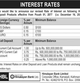 Interest Rate Notice