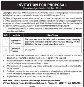 Invitation for Proposal