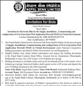Invitation for Bids
