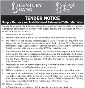 Tender Notice