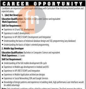Career Opportunity