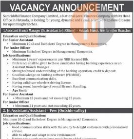 Vacancy Announcement