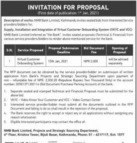 Invitation for Proposal
