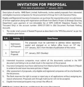 Invitation for Proposal Notice