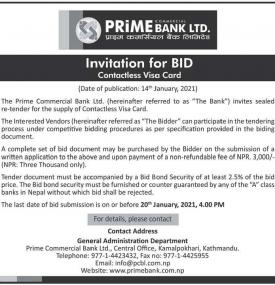 Invitation for Bids