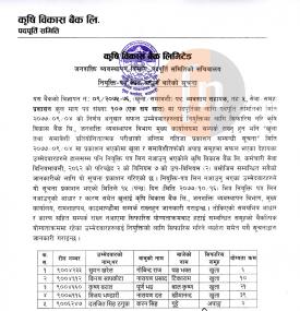 नियुक्ति पत्र लिन आउने बारेको सूचना
