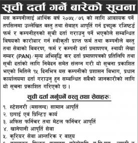 Name Listing Notice !!!