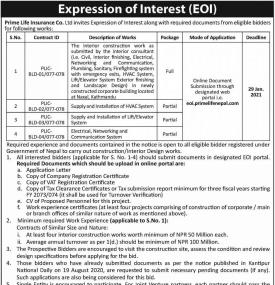Expression on Interest (EOI)