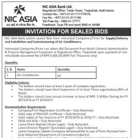 Invitation for Bids