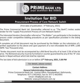 Invitation for Bids