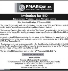Invitation for Bids