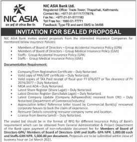 Invitation for Sealed Proposal