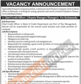 Vacancy Announcement