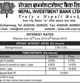 Interest Rates Change Notice !
