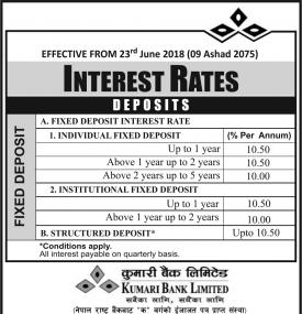 Interest Rate Update Notice