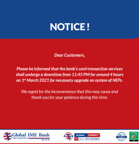 Notice Regarding Card Transaction Services