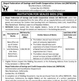 Invitation for Sealed Bids