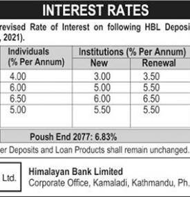 Interest Rate Notice