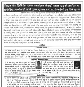 Loan Payment Notice